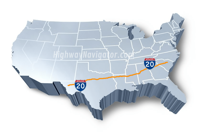 Interstate 20 | HighwayNavigator.com
