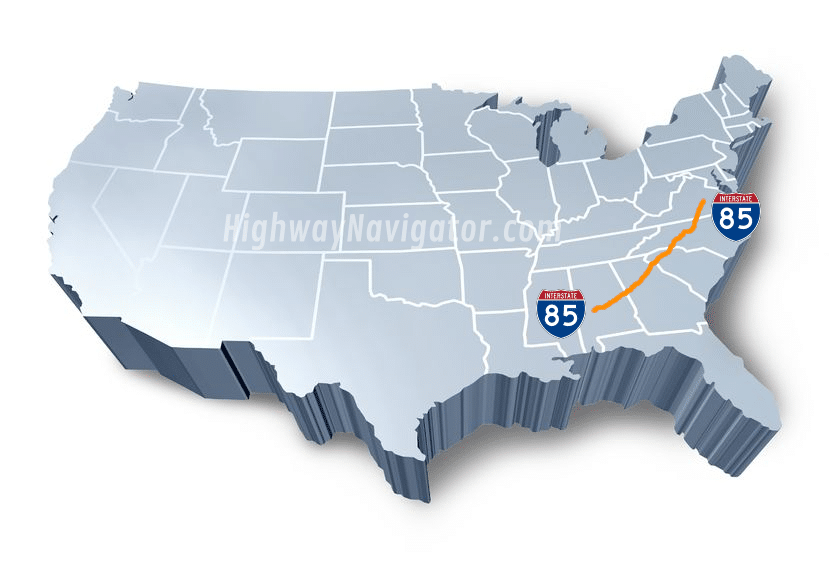 Interstate 85 | HighwayNavigator.com
